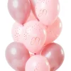 Balony na 60 URODZINY Elegant Blush (12szt.)