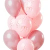 Balony na 50 URODZINY Elegant Blush (12szt.)