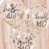 Balony na 40 urodziny KONFETTI (5szt.)