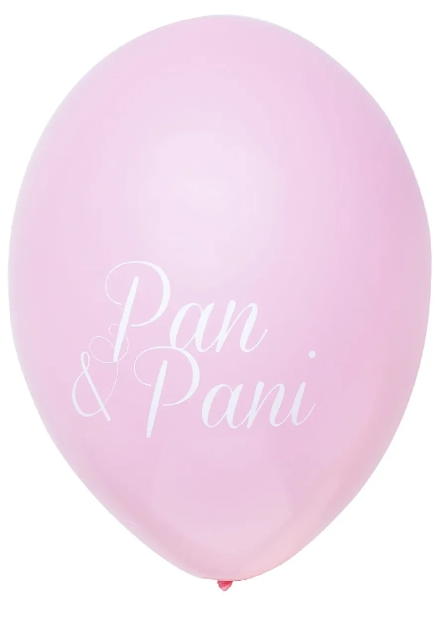Balony PAN I PANI różowe (5szt.)