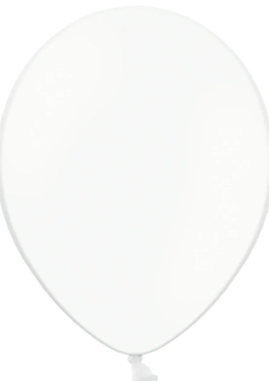 Balony pastelowe BIAŁE pure white 30cm (50szt.)