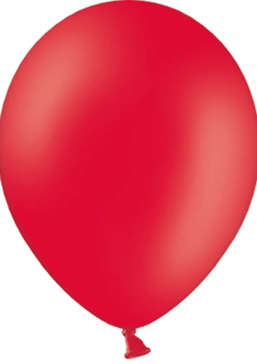 Balony pastelowe CZERWONE 30cm (50szt.)