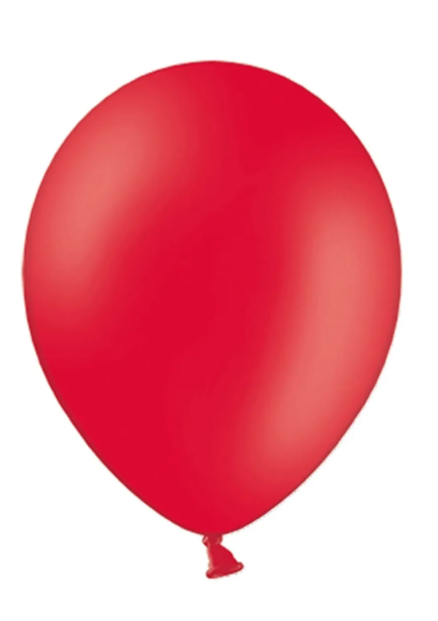 Balony pastelowe CZERWONE 23cm (100szt.)