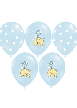 Balony SŁONIK niebieskie 30cm (6szt.)