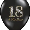 Balony 18-STKA czarne 30cm (50szt.)
