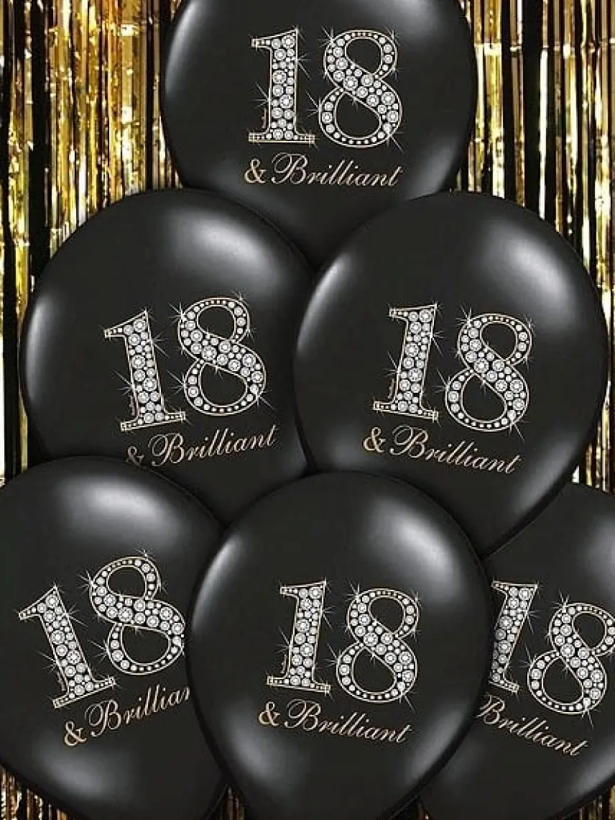 Balony 18-STKA czarne 30cm (50szt.)