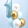 Balony urodzinowe ONE balony na roczek niebieskie (6szt.)