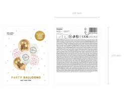 Balony w kwiaty LOVE (6szt.)