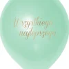 Balony WSZYSTKIEGO NAJLEPSZEGO jasnozielone(5szt.)