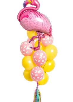 Balony z helem FLAMING bukiet balonowy urodzinowy