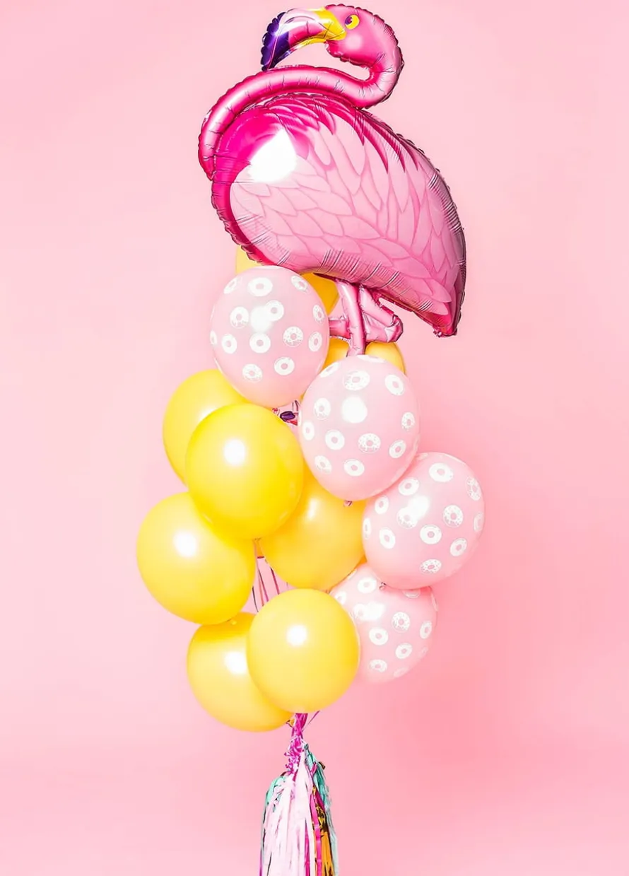 Balony z helem FLAMING bukiet balonowy urodzinowy
