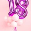 Balony z helem na 18 RÓŻOWE