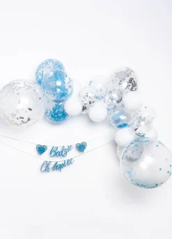 Balony z KONFETTI srebrnym 30cm (3szt.)
