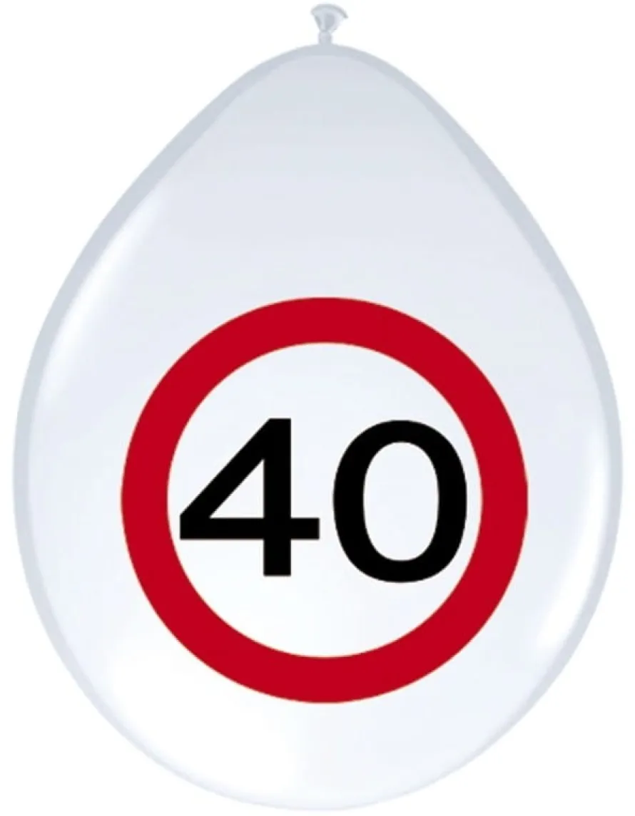 Balony ZNAK 40 (8szt.)