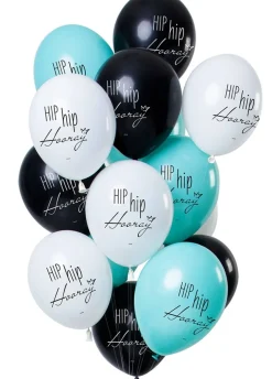 Balony z napisem HIP HIP HOORAY (12 szt.)