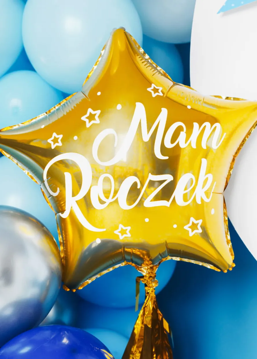 Balon z napisem MAM ROCZEK balon urodzinowy