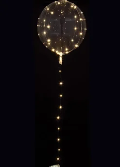 Balon ZŁOTY LED przezroczysty