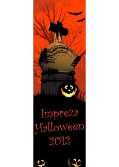 Baner halloween GROBOWIEC -125cm x 38cm