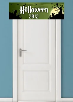 Baner halloween UPIORNY CMENTARZ - 125cm x 38cm