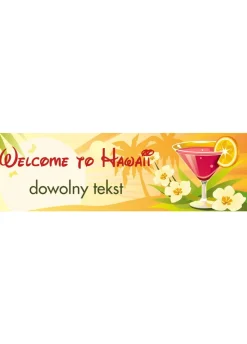 Baner hawajski ALOHA personalizowany