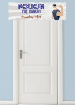 Baner na imprezę policyjną