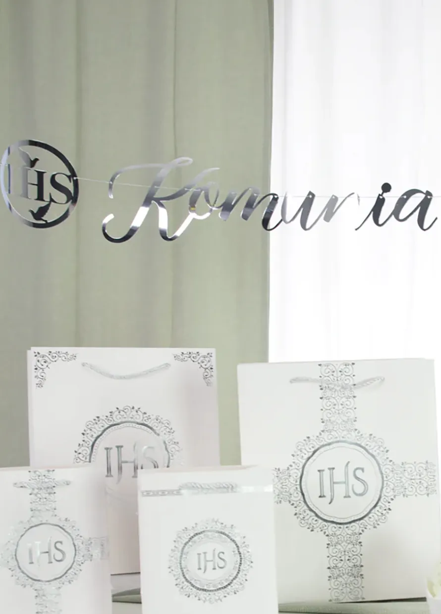 Baner na komunię IHS