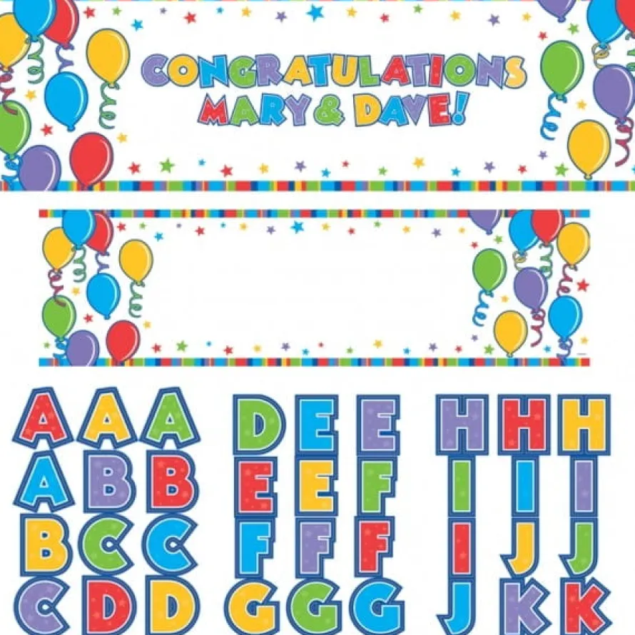 Baner na URODZINY kolorowy personalizowany