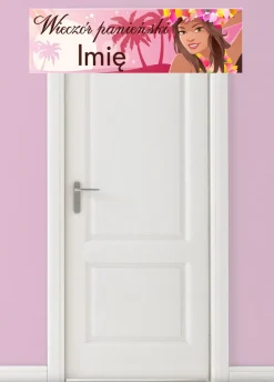 Baner personalizowany HAWAJKA dekoracja na imprezę hawajską