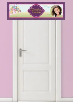 Baner urodzinowy dla dziewczynki KSIĘŻNICZKA - 125cm x 38cm