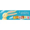 Baner urodzinowy KRÓLIK - 125cm x 38cm