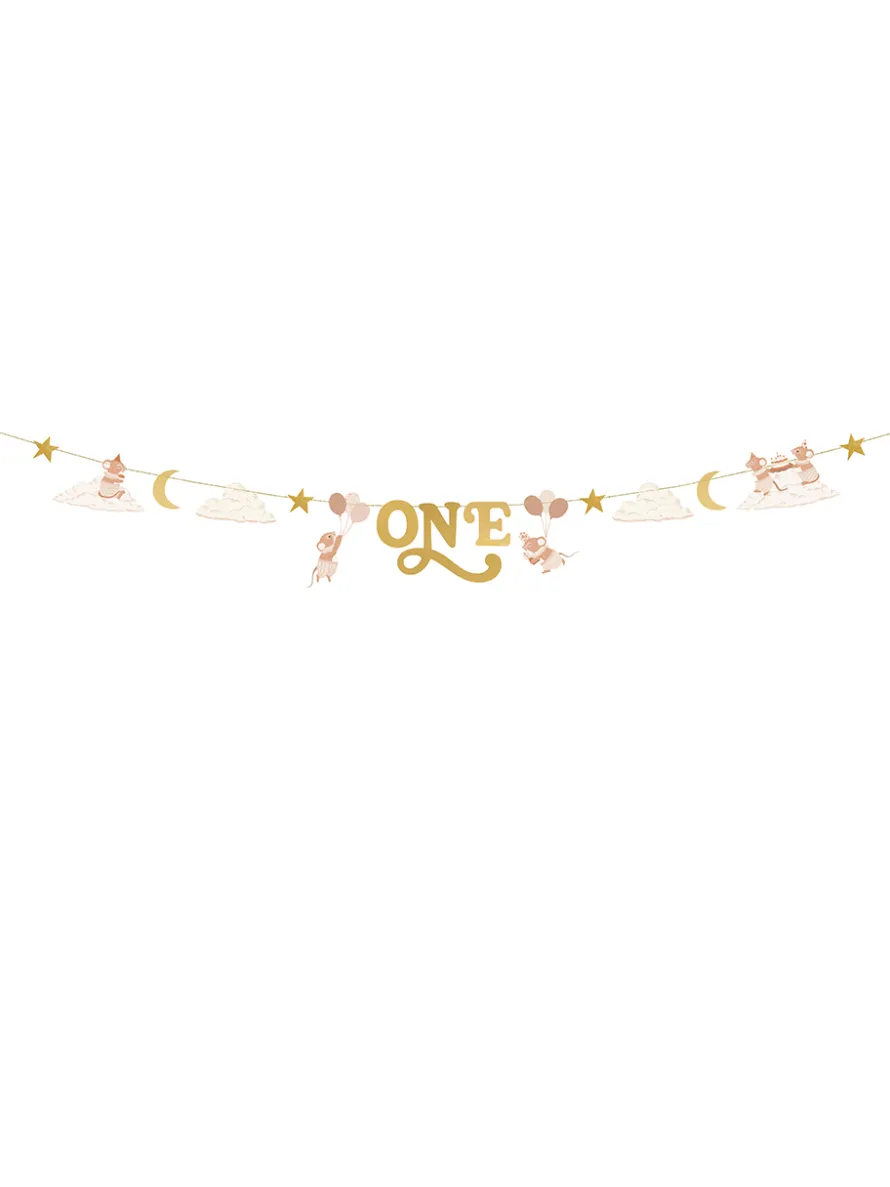Baner urodzinowy ONE MYSZKI 3m