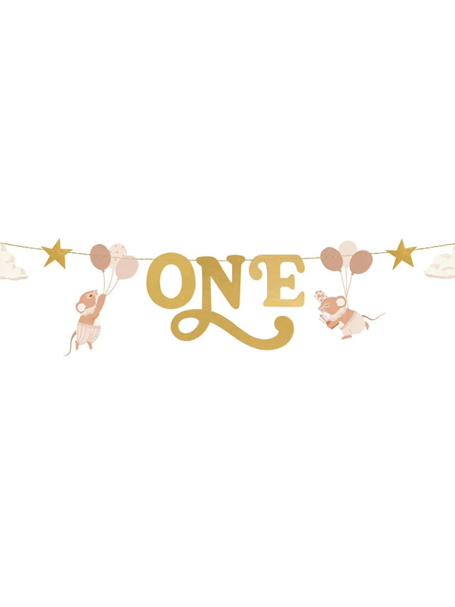 Baner urodzinowy ONE MYSZKI 3m