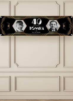 Baner urodzinowy personalizowany OKRĄGŁE URODZINY dla niego
