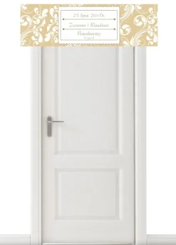 Baner WAŻNA DATA dekoracja weselna - 125cm x 38cm