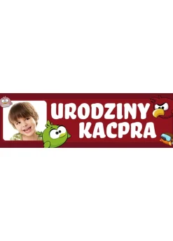 Baner ze zdjęciem dziecka PTASZKI - 125cm x 38cm