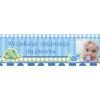 Baner ze zdjęciem dziecka ŻÓŁWIK - 125cm x 38cm