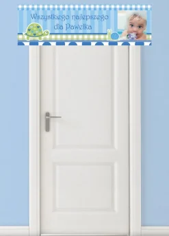 Baner ze zdjęciem dziecka ŻÓŁWIK - 125cm x 38cm