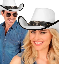 Biały kapelusz kowbojski RODEO