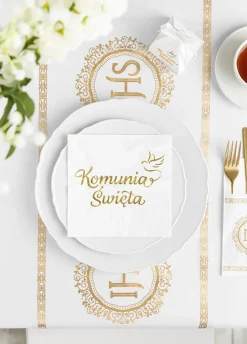 Bieżnik komunijny IHS Komunia Święta 5m x 30cm