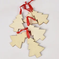 Bileciki drewniane VINTAGE NOEL świąteczne zawieszki
