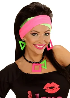 Biżuteria lata 80 NEON kicz party