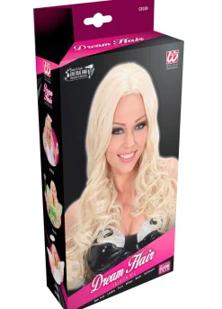 Blond peruka GISELE z kręconymi włosami