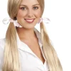 Blond peruka UCZENNICA kucyki blond