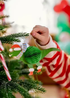 Bombki papierowe ŚWIĄTECZNE POSTACIE (5szt.)