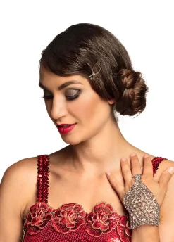 Bransoleta WIELKI GATSBY srebrna