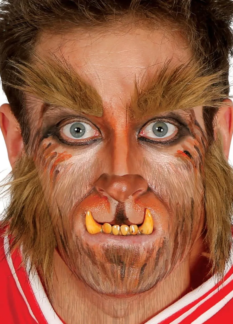 Brwi i bokobrody WILKOŁAK charakteryzacja na Halloween