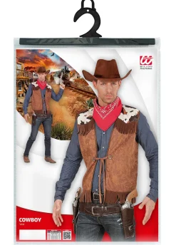 Brązowa KAMIZELKA COWBOY XL