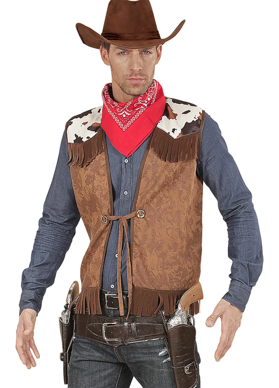 Brązowa KAMIZELKA COWBOY XL