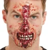 Charakteryzacja twarzy na Halloween SZTUCZNA RANA