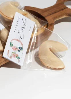 Ciasteczka z wróżbą na 50 urodziny KWIATY